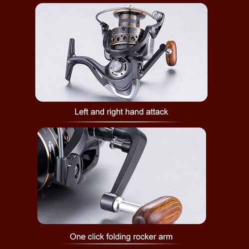 All-Metal Spinning Fishing Reel BK5000 - Saltwater Long Cast Reel with Corrosion-Resistant Gear System