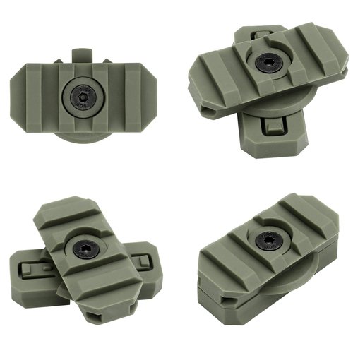 Qavctw 2 Pack Fast Helmet Side Rails Adapter Mount Kit 360 Degrees Rotation Headset Rail Accessories for 19mm Tactical Helmets