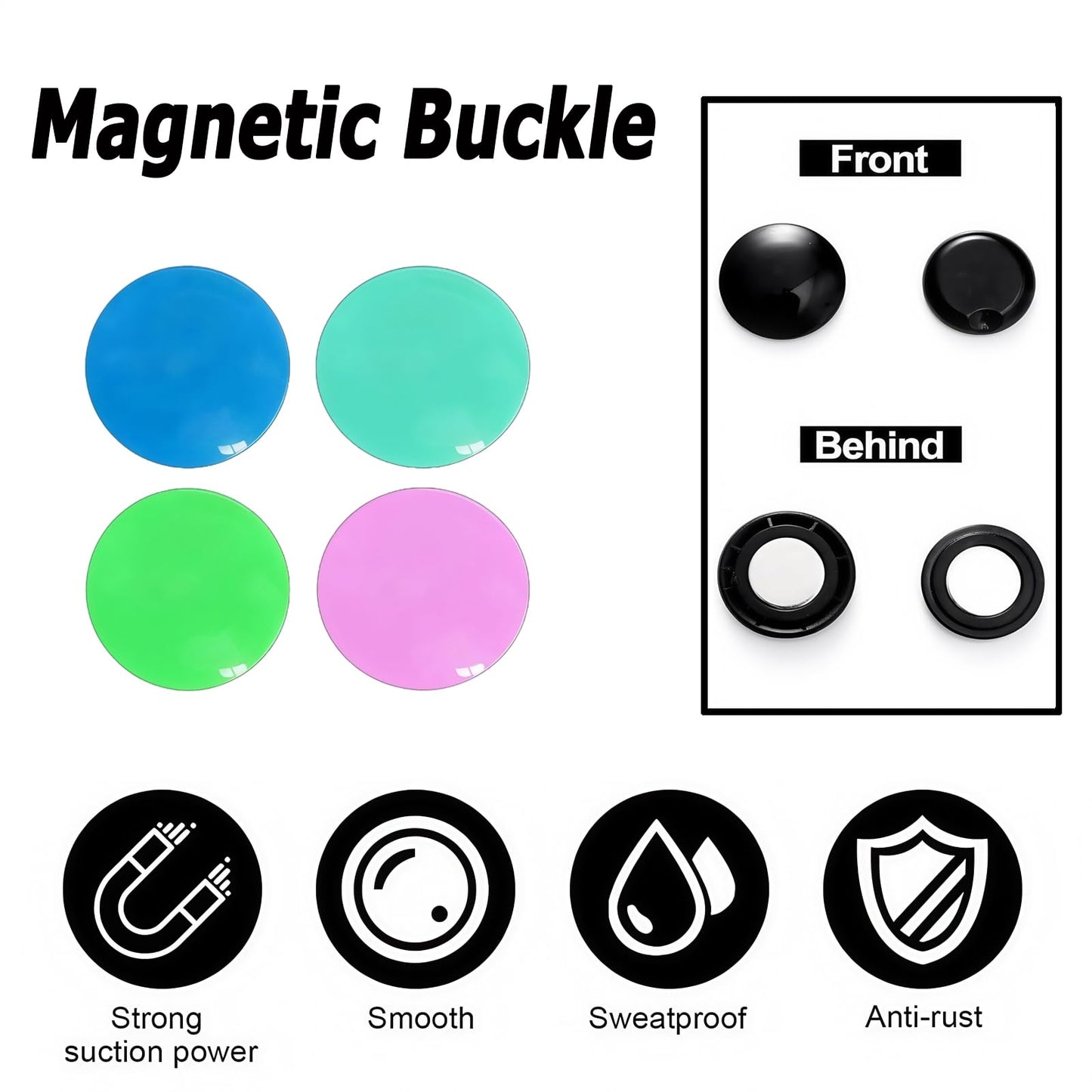 GHYTRIGEN 16 Pcs Magnetic Race Bib Clips,Marathon Number Holder Race Bib Fixing Fastener Clip Magnets Number Buckle Field Securing Running Gear for Triathlon Cycling Runners Field Supplies