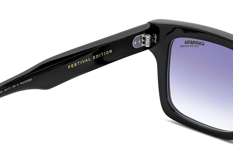 Carrera Unisex Sunglasses – Festival Edition Black/Blue Shaded Red+Blue Shaded Red