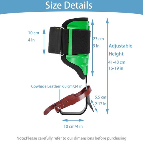 Ksdolip 1 Pair Arborist Climbing Spikes,Adustable Height Tree Spikes for Climbing,Heavy Duty Steel Tree Climbing Gear Kit with Secure Straps for Tree Climbing, Fruit Picking, and Hunting