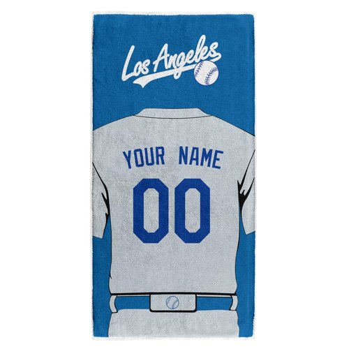 ANTKING Los Angeles Beach Towel Custom Name and Number Towel for Men Women Boy Gifts
