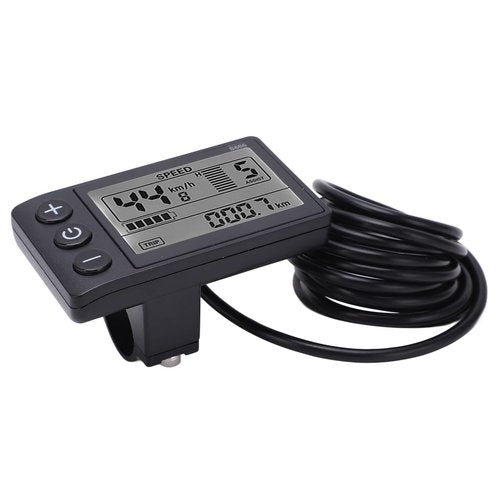 Electric LCD Display, S866 Cycle Computer 24V 36V 48V Electric Scooter Control Panel with Plug for Electric LCD Display Display