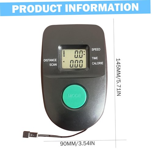 Bike Speedometer Wireless, Bike Speedometer, Professional Monitor for Stationary Bikes Waterproof Cycling Odometer for Rowing Machine Cycling Counter Gym Accessories