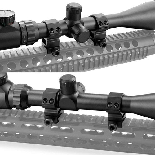 Modkin 1 Inch Scope Rings Set of 4, 2 Pieces High Profile Scope Mounts and 2 Pieces Medium Profile Scope Rings for Picatinny Rail