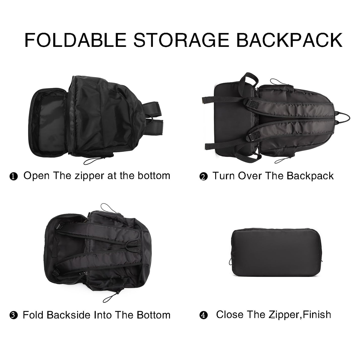 seyfocnia Large Gym Backpack for Men,Waterproof Travel Backpack With Shoe Compartment Lightweight Sports Gym Bag Casual Daypack-Black