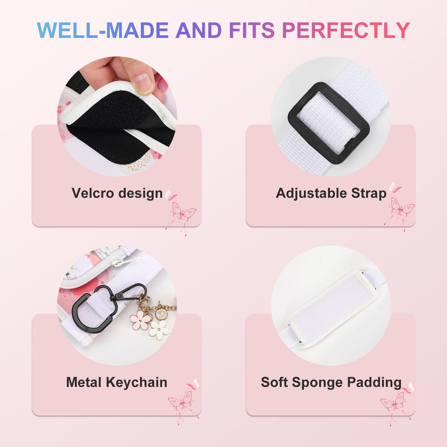 GOEWY Gifts for Women,Birthday Gifts for Women Mom teen Girls Daughter Sister Friends Stanley Cup Accessories Water Bottle Carrier Bag for 30 oz Stanley Tumbler with Adjustable Strap