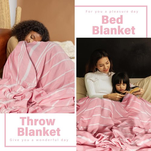 Giant Turkish Beach Towel Blanket 85x75 Cotton XXL Extra Large Oversided Bath Pool Blankets XL Huge Thick Bed Sand Free Throw Towels Picnic Outdoor Big Quilt Necessities Cloud Gifts for Adult Pink