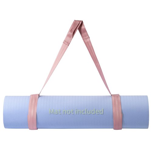 Trilancer Adjustable Yoga Mat Strap With Hook and Loop Closure, Yoga Mat Holder Carrier, for Carrying, Storing, and Organizing Yoga Mat of Various Sizes (Pink) - Mat Not Included