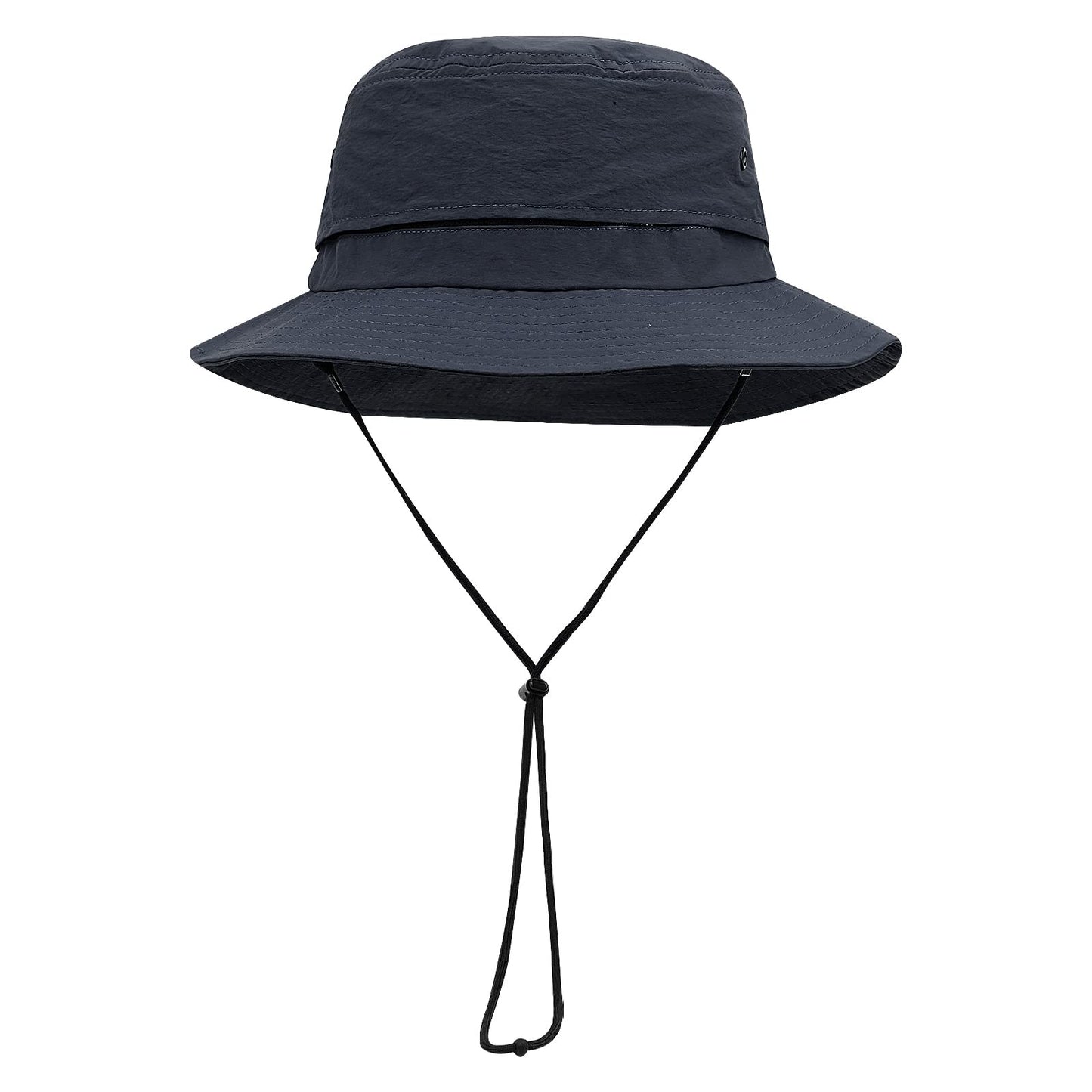 Croogo Waterproof Sun Hat Mesh Bucket Hat Packable Fishing Lightweight Hiking Outdoor Cap Summer Safari Boonie Hat,Blue-AFH02