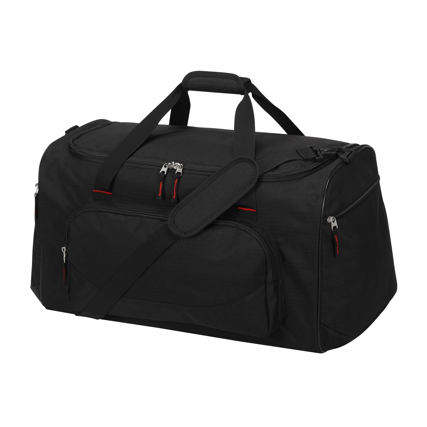 LONALIA 55L Sports Gym Duffle Bag for Men, Black
