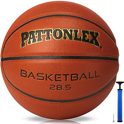 Size 6 Youth Basketball 28.5 Inch Indoor Outdoor Composite Leather - Brown No.6