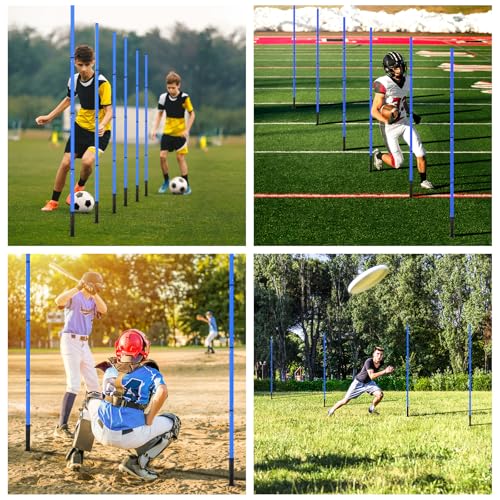 Blue Agility Speed Training Ladder for Soccer & Sports Drills - 20ft