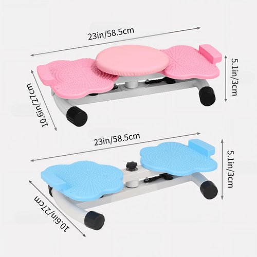 women twist stepper, multifunctional ab exercise board, lovely waist sculptor twist, waist twister, twist exercise machine, stepper for effective home workouts and waist shaping(P-ink)