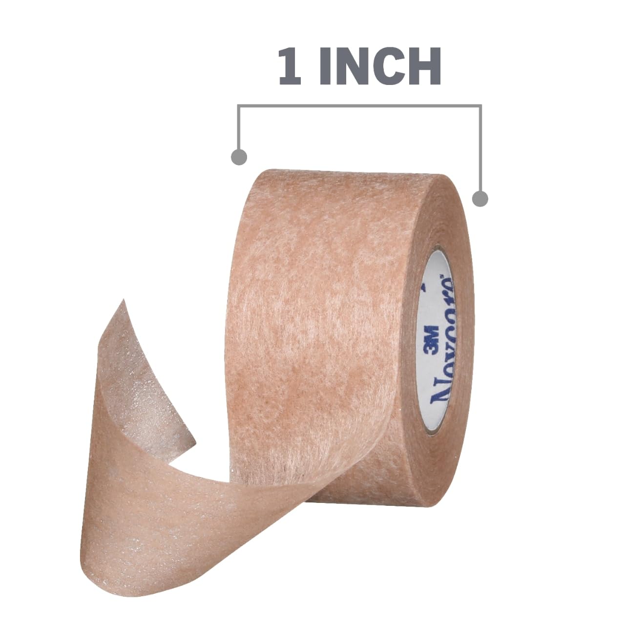 Nexcare Gentle Paper First Aid Tape T781-2PK, Tan, 1 in x 10 yds