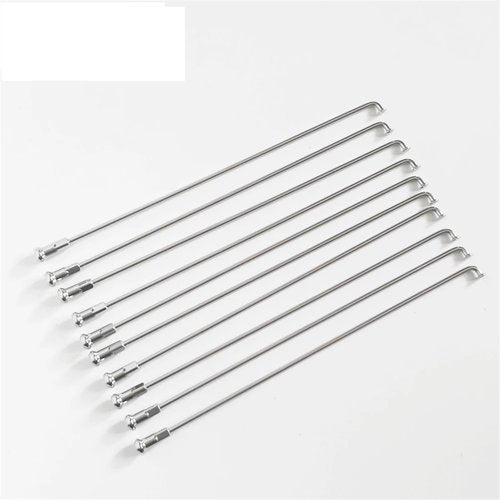 USXUEMIAO 36pcs/lot 11G Diameter 2.85mmLength 55-305mm J-Bend Electric Bike Spokes Material 304 Stainless Steel E-Bike Spokes with Nipples(130mmX2.85mm)