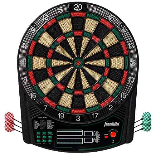 Franklin Sports Electronic Dart Board Sets - Soft Tip Electric Dartboard with Digital Scoreboard - (6) Darts Included