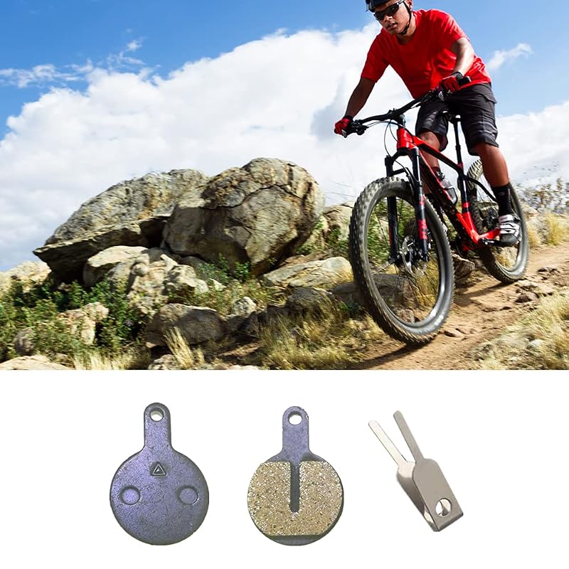 Bicycle Disc Brake Pads 2 Pairs with Springs & Clips for Tektro Novela Lyra L10 IOX Resin Semi-Metallic