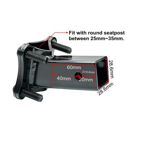 Spare Hitch for WeeRide Kazam co-Pilot Kids Bike Trailer