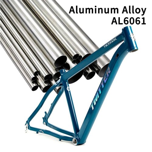 BSFHQS 27.5/29er Mountain Bike Frame 17" XC/Enduro Hardtail Frame Aluminum Alloy Disc Brake Frame 9 * 135mm QR Internal Routing BSA BB68mm(White,29 * 17")