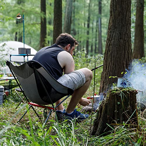 Naturehike Foldable Camping Chair Medium Grey M Lightweight Support 330lbs
