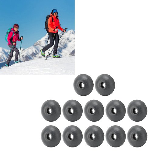 Ski Pole Basket, 12Pcs Trekking Pole Snow Support Snow Baskets for Trekking Poles Trekking Pole Accessories Large Area Portable Hiking Poles Mud Baskets for Trekking Hiking