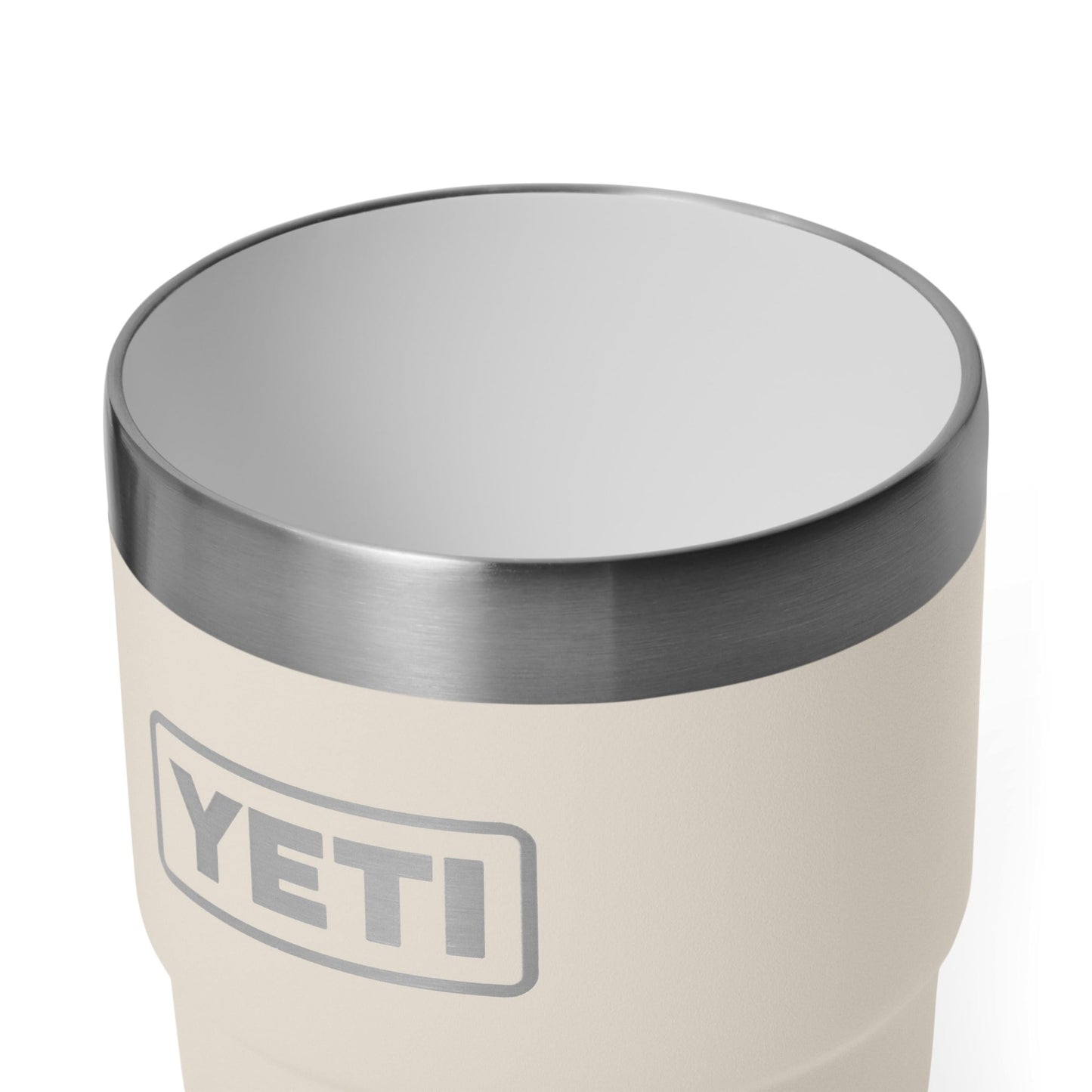 YETI Rambler 8 oz Insulated Coffee Mug with Lid - Stackable Double-Wall Vacuum Insulated Coffee Cup - DuraSip Ceramic Lining - Barista-Friendly Design - Stainless Steel - Dishwasher Safe, Cape Taupe
