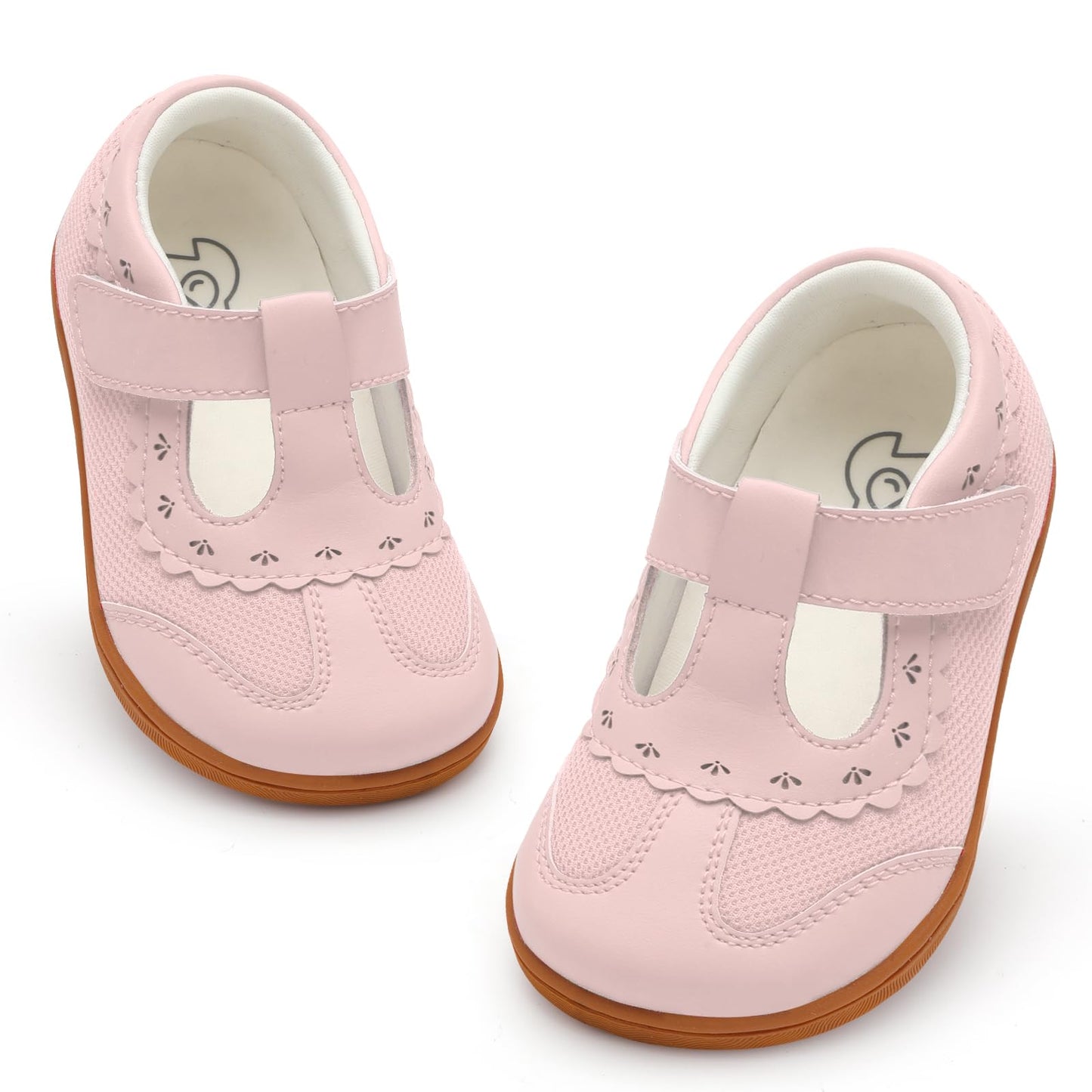 LeIsfIt Girls Mary Jane Dress Shoes Wide Toddler Girl Shoes Ballet Flats for Party School Wedding Church Pink 7 Toddler