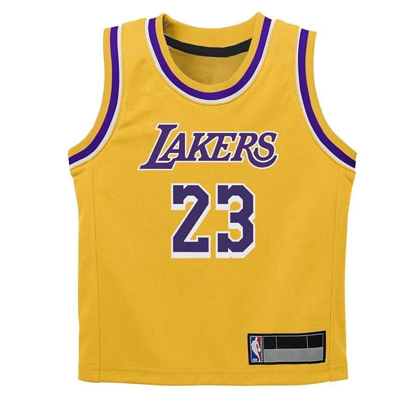 LeBron James Lakers NBA Kids Jersey - Icon Edition 2-4 Yellow+4T