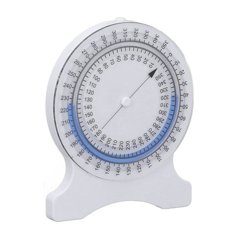 Garosa Inclinometer Gauge Inclinometer for Physical Easy to Read Bubble Inclinometer Test Range of Motion for Physical Therapist or Student Clinometers (Blue)