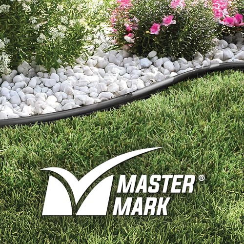 Plastic Lawn Edging Kit - 20 ft Garden Border with Stakes & Connectors