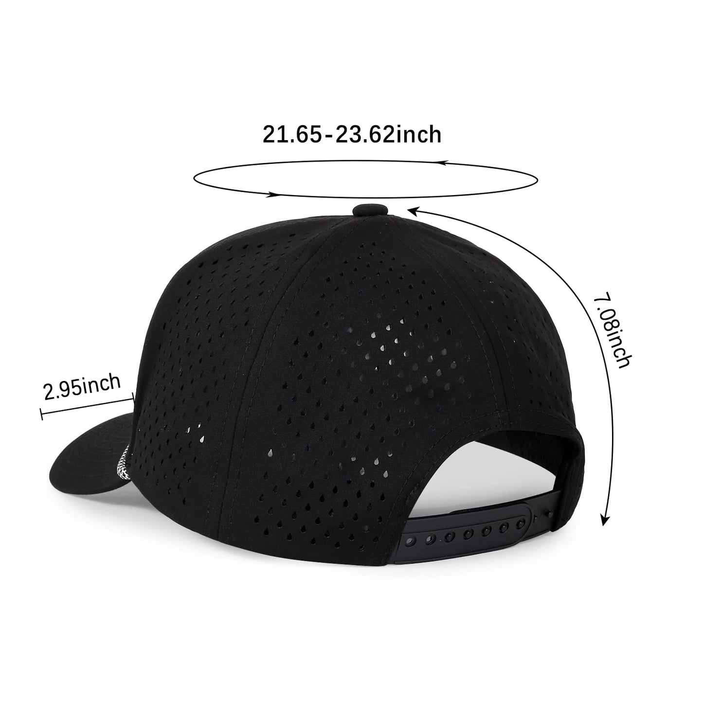 Quick Dry Baseball Cap Snapback Hats Mesh Trucker Hat for Men Women Water-Resistant Outdoor Golf Hat Ball Cap