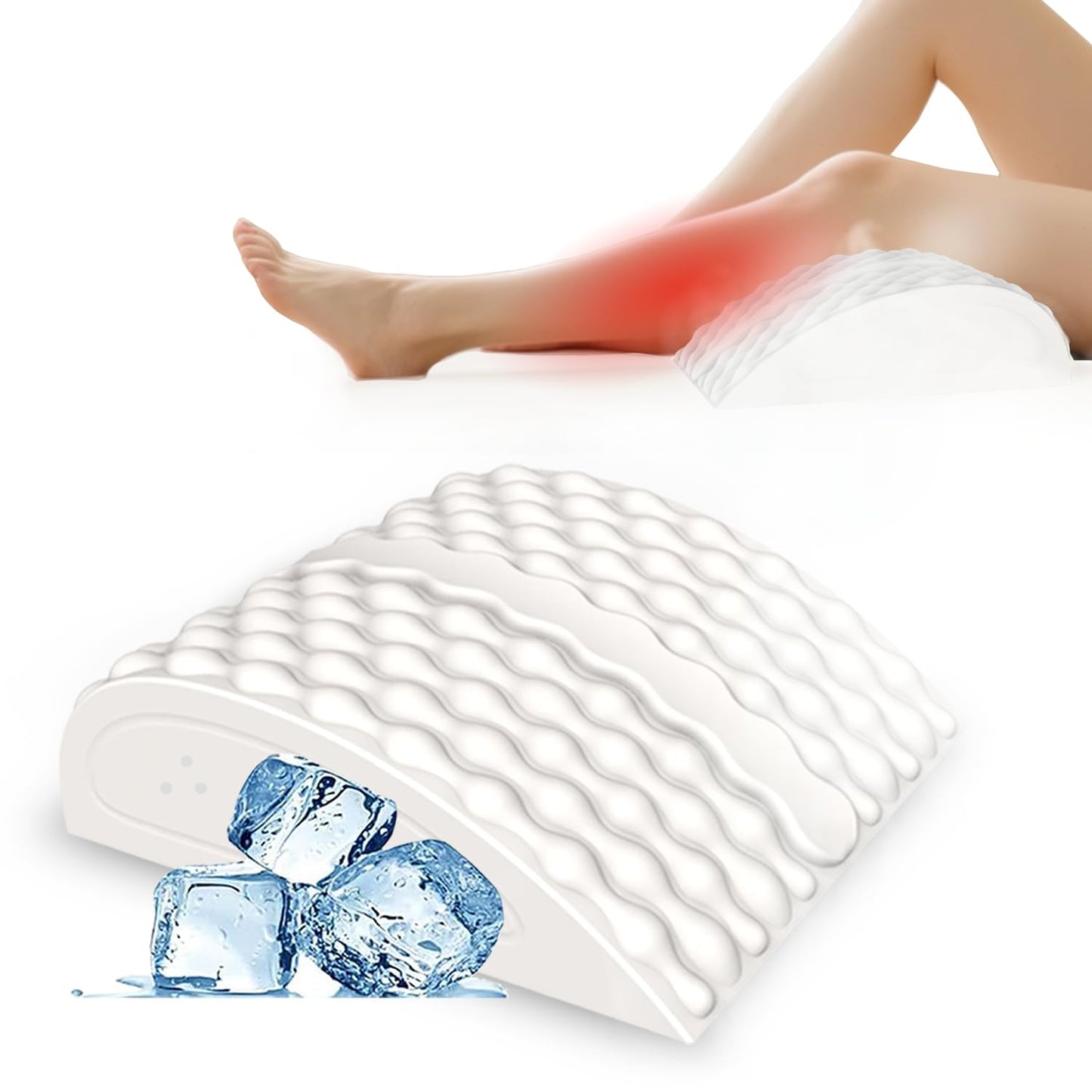 ANORM Leg Recovery Device FSA Pillow - Deep Cold & Hot Therapy for Circulation and Pain Relief, RLS, Cramps, Soreness, Edema, Swollen - Long-Lasting & Deep Penetrating