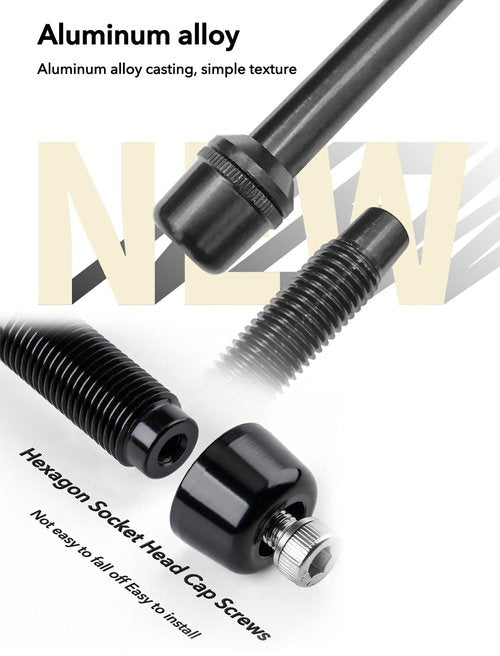 ZLXHDL Bike Resistance Trainer Accessories, M12 x P1.75, Thru Axles for Bike Trainers Length 142mm to 148mm Boost, for M12x142 to M12x148mm Hub, Aluminum Alloy High Strength