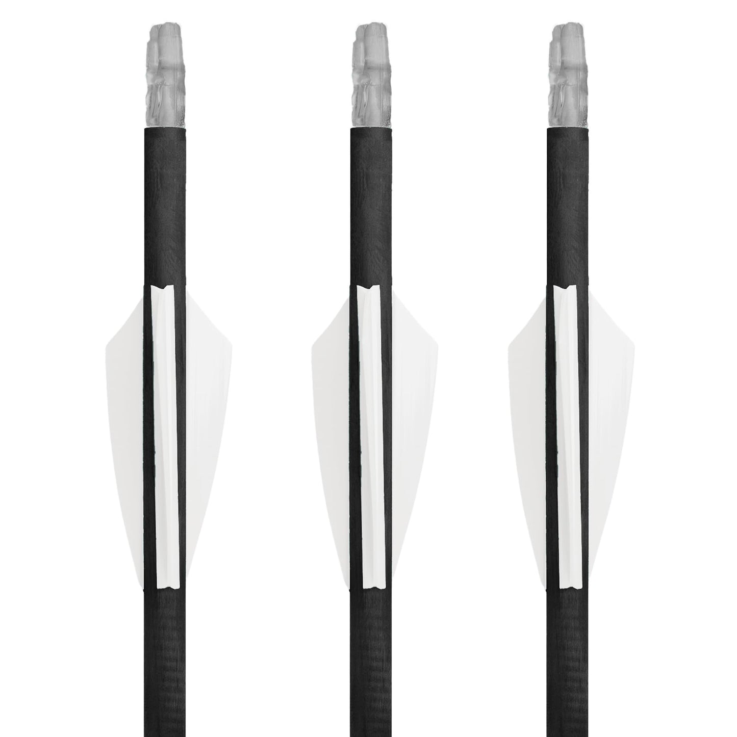 TAC Vanes 2.25" Driver Arrow Vanes | Archery Fletching for Compound & Crossbow | Durable, Lightweight, High Accuracy, White 36 Pack
