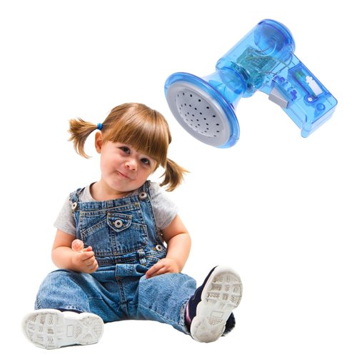 BESPORTBLE Funny Megaphone Toy Voice Change Megaphone Kids Megaphone for Child Child Loudspeaker Toy Blue Lighting Design