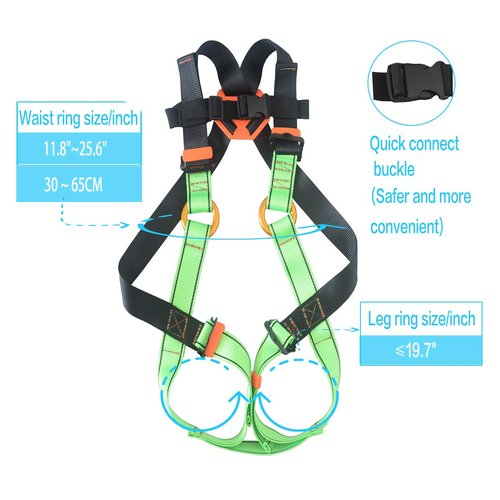 HeeJo Kids Body, Youth Safety rappelling Climbing Belts for Outdoor Expanding Training 7-13 Years…