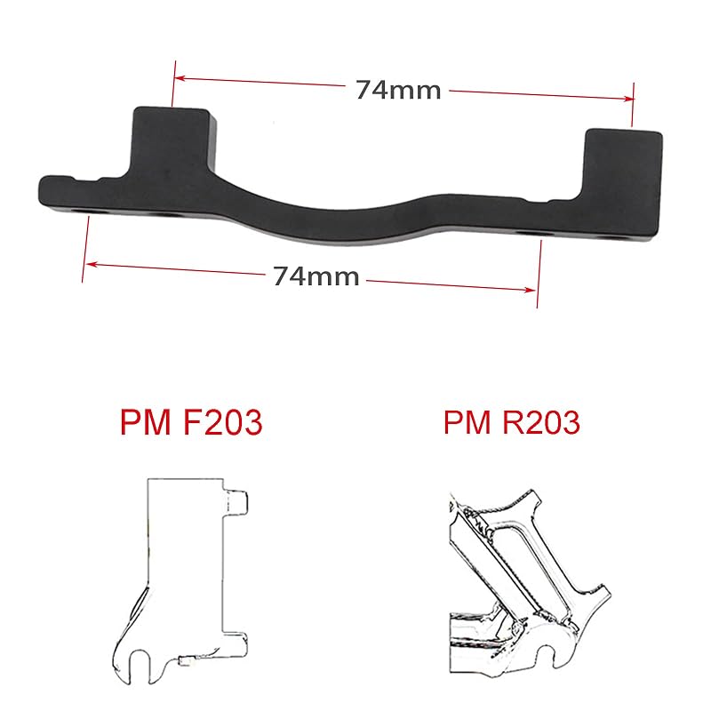 Disc Brake Mount Adapter 203mm Post Mount Front/Rear