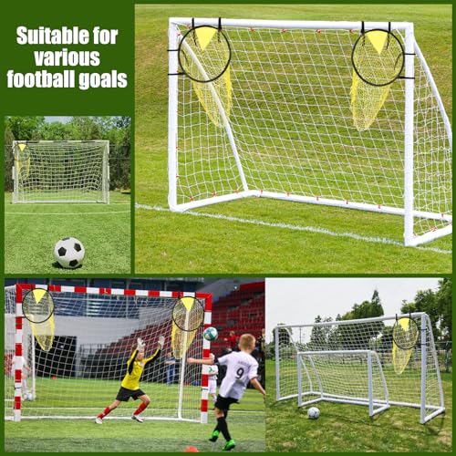 Football Target Net 2 Pcs Soccer Goal Training Accuracy Practice Easy Attach Detach
