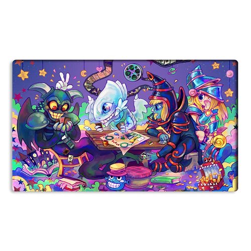 New Mlikemat Playmat Toon Monsters Duel TCG CCG Trading Card Game Mat No Zones + Free Bag (ZD039-201-K-No Zones)