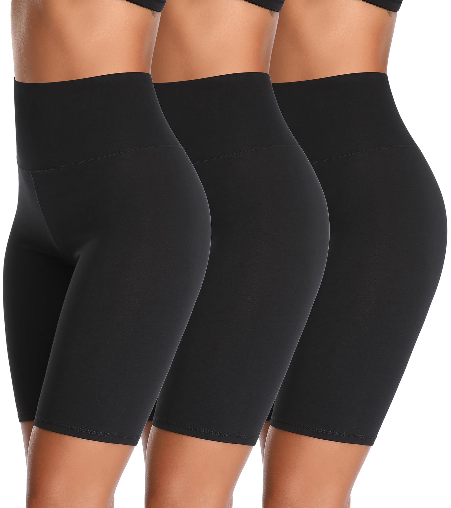 K-CHEONY Women's High Waisted Biker Anti Chafing Cotton Slip Boy Underwear Yoga Workout Shorts
