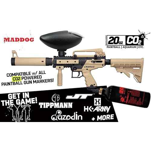 Maddog 20 Oz Refillable Aluminum CO2 Paintball Tank - Ships Empty