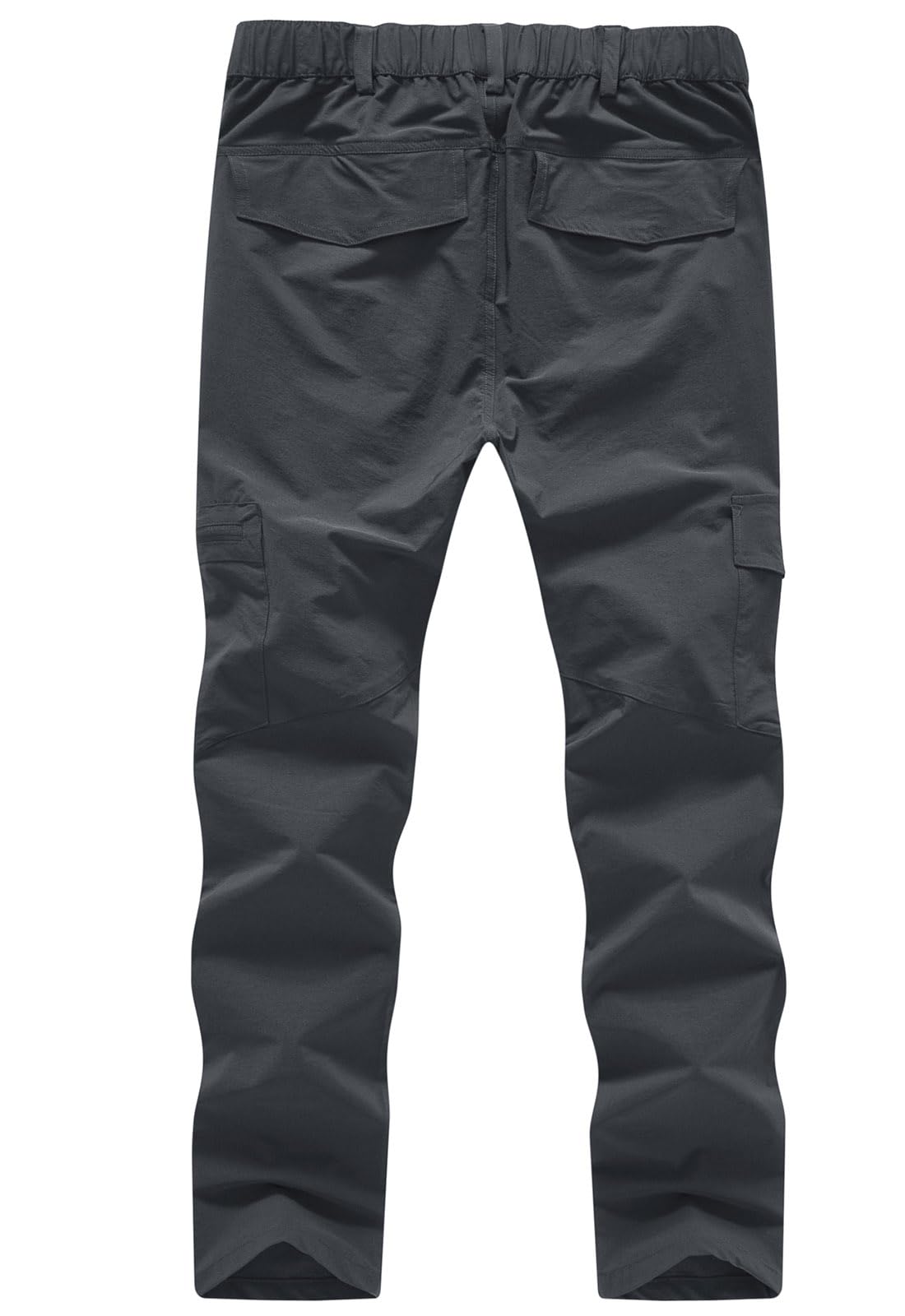 YSENTO Women's Hiking Pants Lightweight Stretch Quick Drying UPF 50 Camping Travel Work Cargo Pants 6 Pockets Dark Grey Size XL