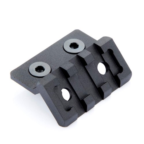 LEGEED Offset Light/Optic Single Picatinny Rail Mount, 3-Slot Black