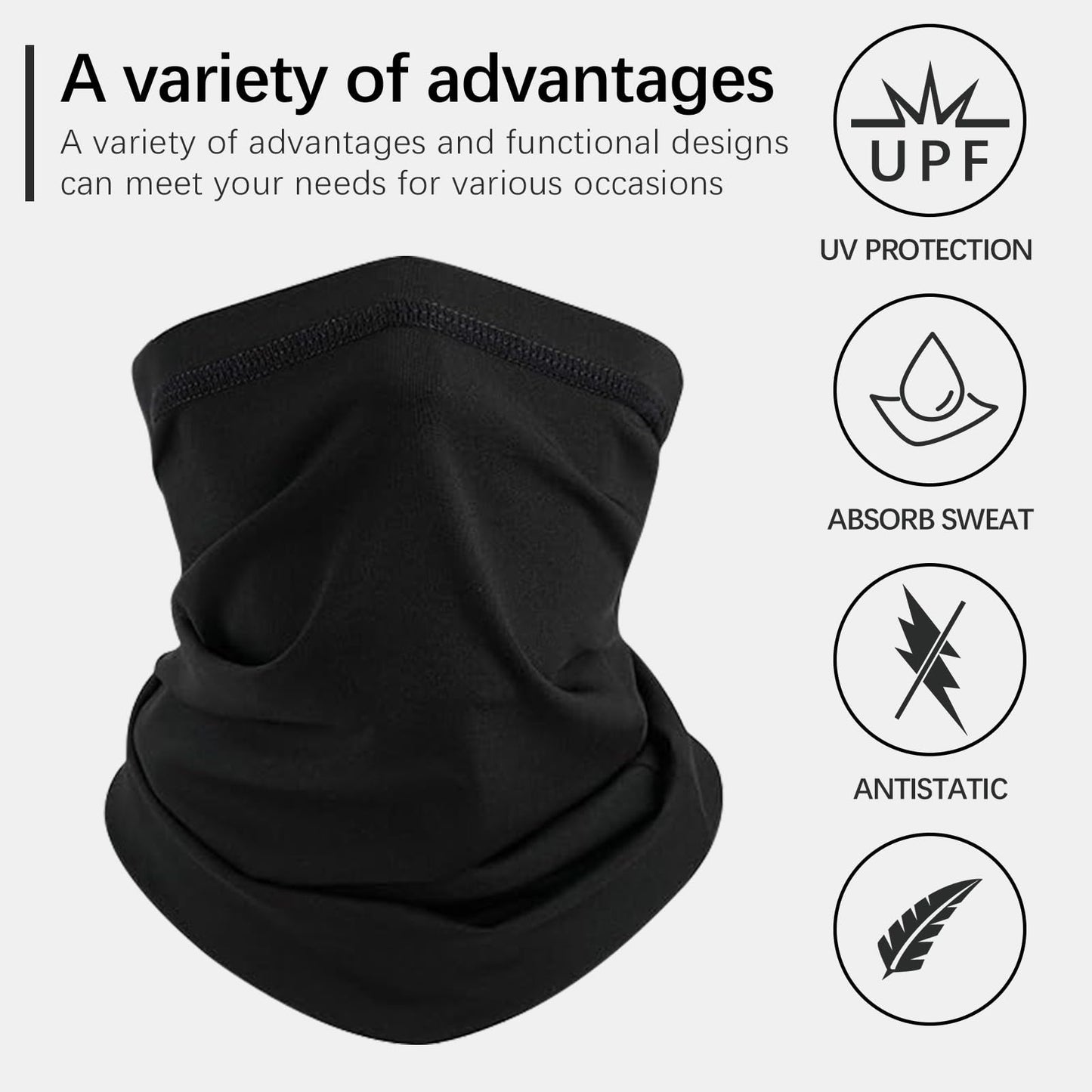 Anpuimult 12 Pack neck gaiters for men women,Summer UV Protection Cooling neck gaiters for Skiing Fishing Hiking Cycling Mountaineering