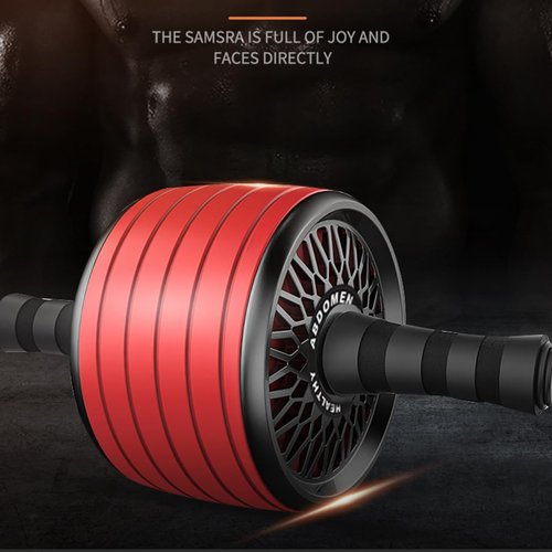 ARTSEWPLY Roller Quiet Ab Wheel Roller for Core Strength Equipment for Men and Women Non- Design for Muscle Building and Endurance Training Red