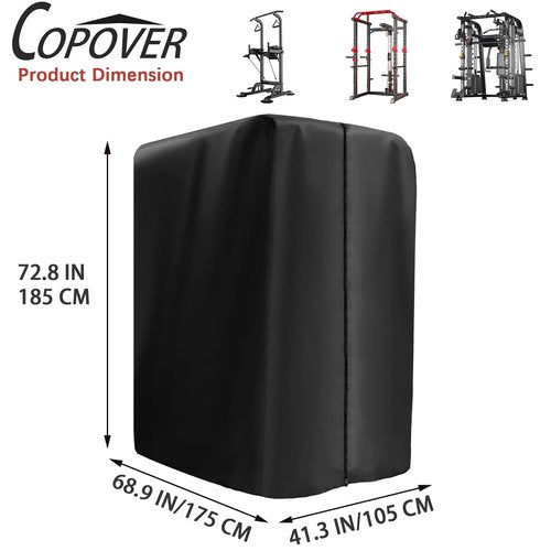 Protective Cover for Home Gym Set, 420D Oxford Gym Rack Cover for Home Exercise Equipment Set, Workout Equipment Protective, UV protection, Waterproof, Dustproof for Indoor or Outdoor