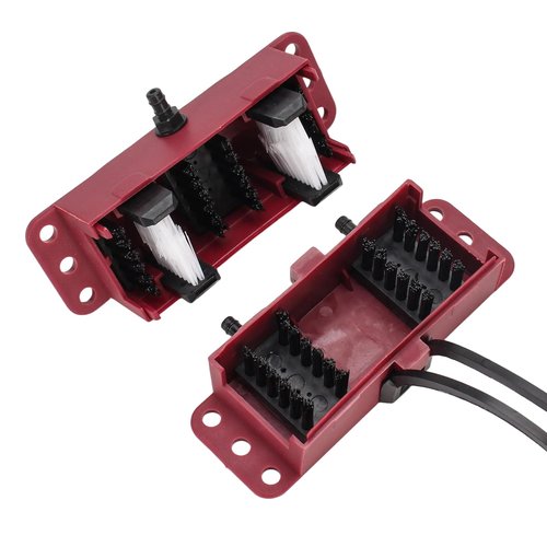 GIDIBII Universal Motorcycle Chain Cleaning Tool Chain Lube Brush Kit,Rust Prevention and Noise Reduction for Mountain Bikes,Red