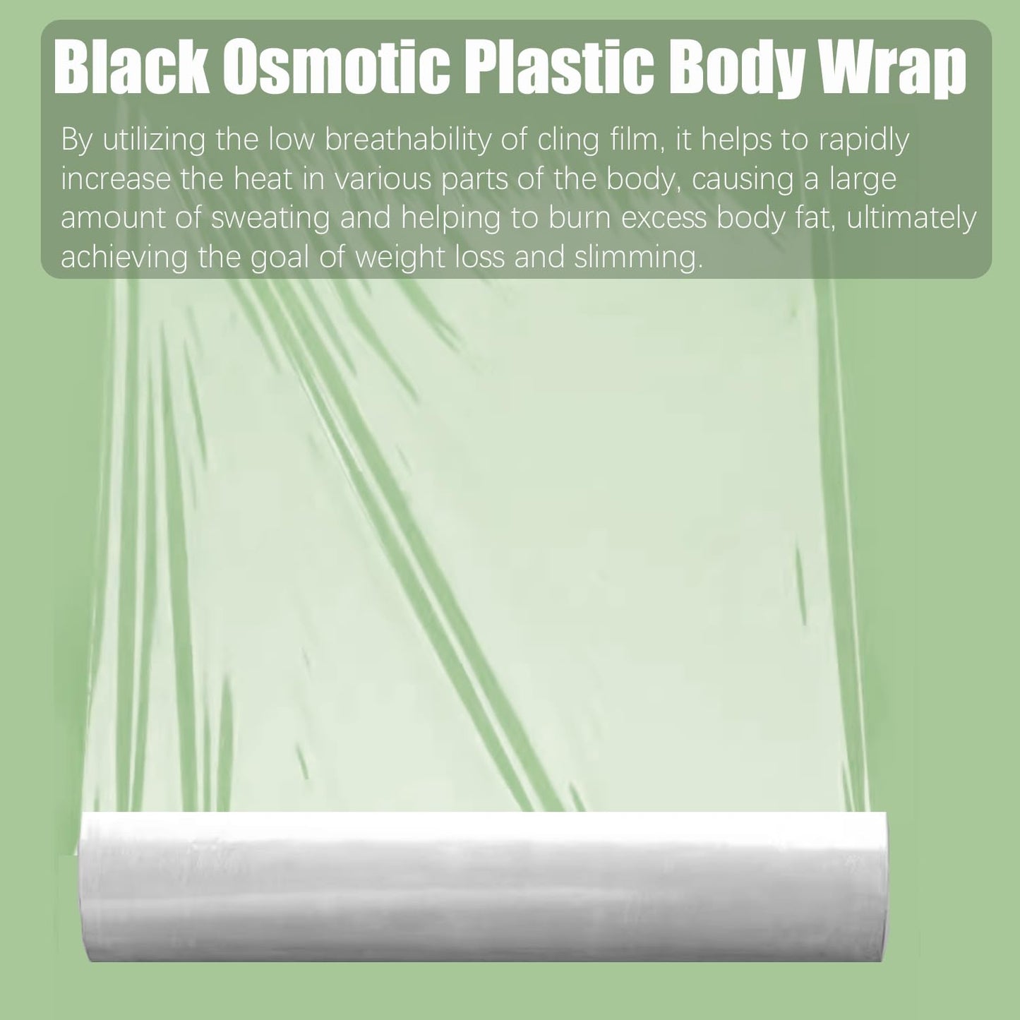 Jolbndcv 50 Meters Osmotic Plastic Body Wrap,Workout and Sweat Enhancer Stomach Reduces Cellulite Body Wrap Film Effect Applicator