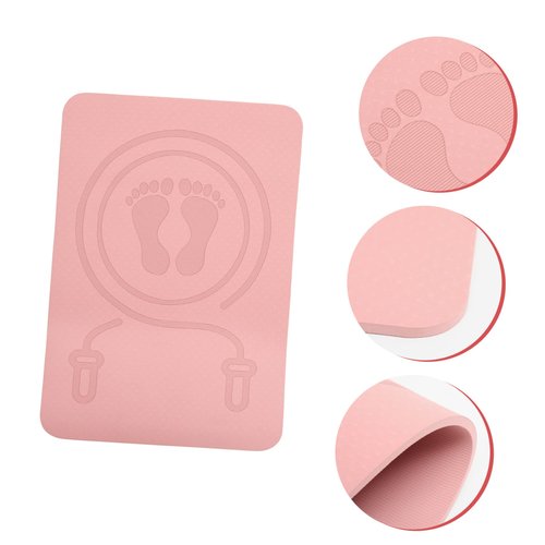 HEMOTON Non Slip Jump Rope Mat Thickened Exercise Mat Portable Fitness Training Accessory for Home Workouts Soundproof and Shock Absorbing Design